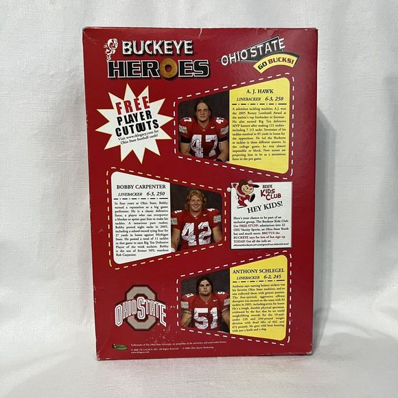 OSU Buckeye Heroes Signed Full Cereal Box Autographed by Hawk, Carpenter… - Picture 2 of 14